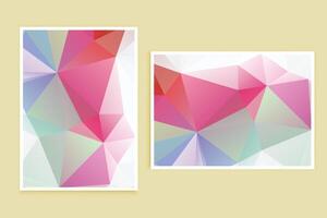 Low Poly Background Poster Banner Design vector