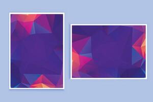 Low Poly Background Poster Banner Design vector