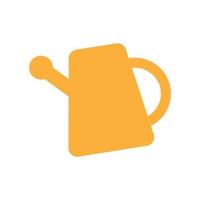 Watering can icon in minimal cartoon style vector