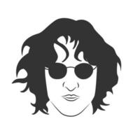 John lennon in minimal art style vector