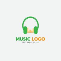 Free Music and sound logo design vector