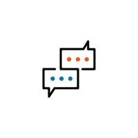 Design chat icon symbol vector. vector