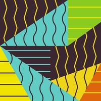 Línea zigzag esquina abstracto colorido fondo vector