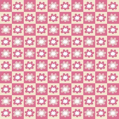 Groovy flowers hippie aesthetic seamless pattern.