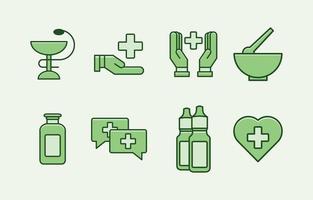 Collection of Apothecaries Symbol Design vector