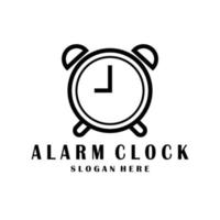 alarm clock logo design, icon, minimalist, vector, illustration vector