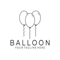 balloon logo vector illustration design, three balloons in a circle