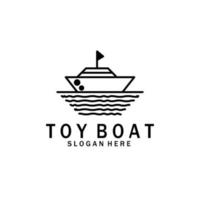 toy boat logo vector illustration design graphic