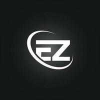 EZ letter logo free vector template