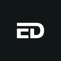 ED logo free vector template