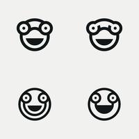 Happy face free vector template