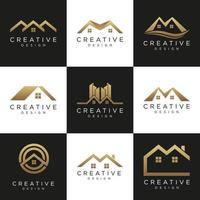 real estate logo free vector template