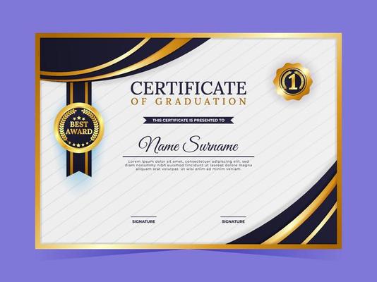 Certificate Of Graduation Template