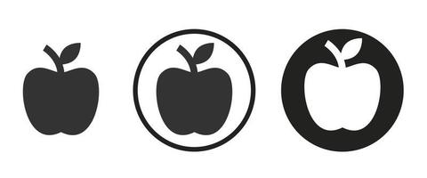 Apple icon . web icon set .vector illustration vector