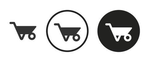 Cart icon . web icon set .vector illustration vector