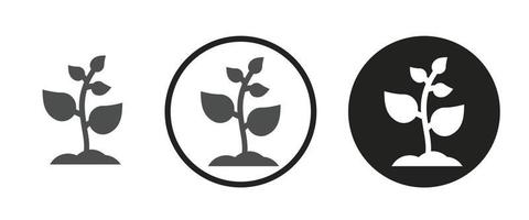 Plant icon . web icon set .vector illustration vector