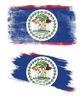 Belize flag in grunge style vector