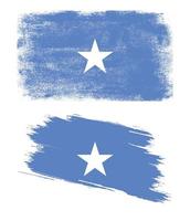 Somalia flag with grunge texture vector
