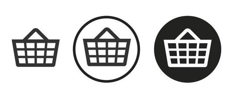 Basket icon . web icon set .vector illustration vector