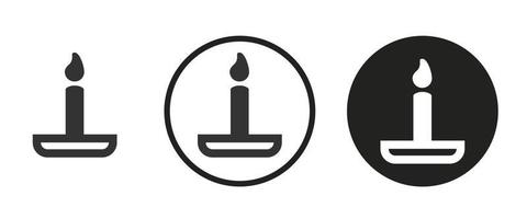 Candle icon . web icon set .vector illustration vector