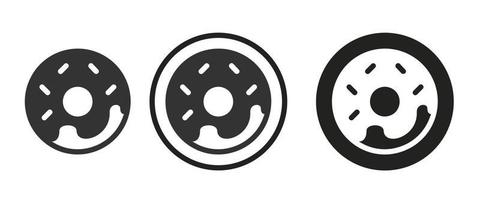 Doughnut icon . web icon set .vector illustration vector