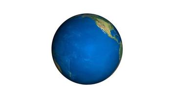globo rotante da utilizzare come video di accompagnamento in un progetto. concetto di mondo e terra