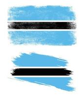 Botswana flag in grunge style vector