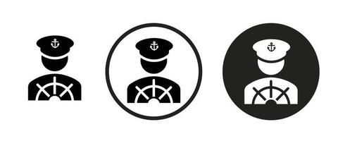 Boat captain icon . web icon set .vector illustration vector