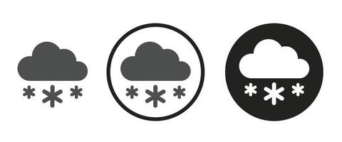 Snowy icon . web icon set .vector illustration vector