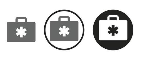 First aid bag  icon . web icon set .vector illustration vector