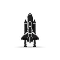 ilustración del icono del transbordador espacial vector
