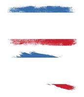 bandera de Crimea con textura grunge vector