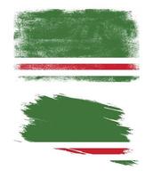 bandera de la república chechena de ichkeria con textura grunge vector