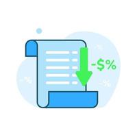 discount, cheap, pay less, lower costs, cost effective concept illustration flat design vector eps10. graphic element for infographic, app or website ui, icon, etc