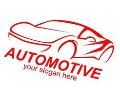 sports car logo for automotive field vector