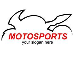 sport motorbike logo vector