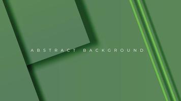 Minimal abstract geometric background. Green overlap background. Vector Illustration