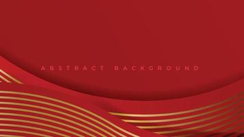 abstract background with golden lines and paper cut style. luxury background. premium concept. vector illustration