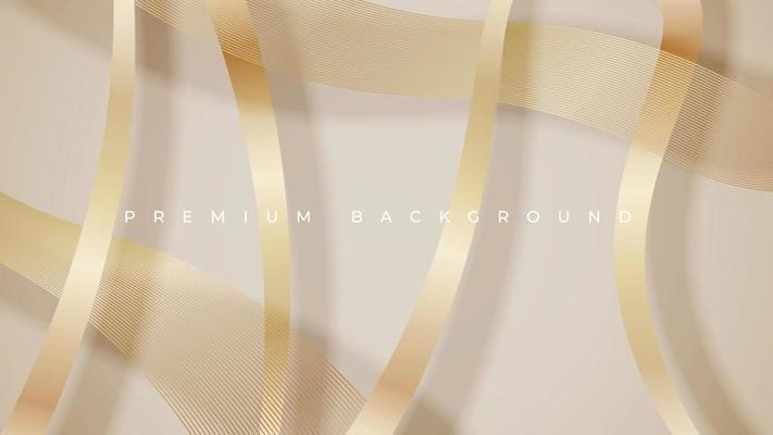 Abstract luxury background with golden lines element. Illustration vector premium concept.