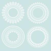 Vector Lace Pattern Frame Set