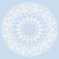 Ornamental round lace pattern vector