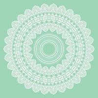 Ornamental round lace pattern vector