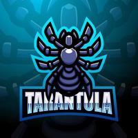 diseño de logotipo de esport de mascota de tarántula vector