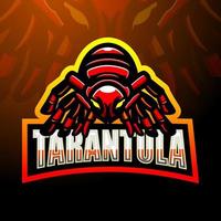 Tarantula mascot esport logo design vector