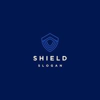 Abstract shield logo icon design template vector