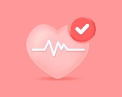 3d healthcare realistic icon vector illustration design