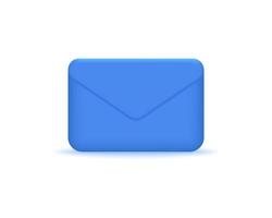 3d envelope realistic icon vector concept
