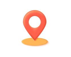 Realistic location vector icon isolated