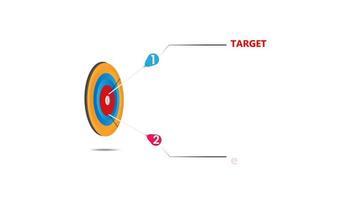 infografia empresarial marketing flecha bord video