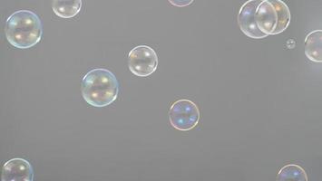 Soap bubble drop or Shampoo bubbles floating like flying in the air photo